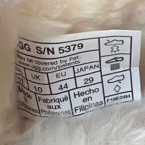 Ugg Ascot Dark Spice Slippers Men Leather Shearling Winter Shoes Size US11 - Picture 8 of 9